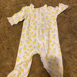 Lemon Print Kids One Piece